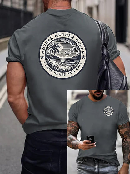 Men's Mother Mother Ocean I Have Heard You Call Print Casual Tee