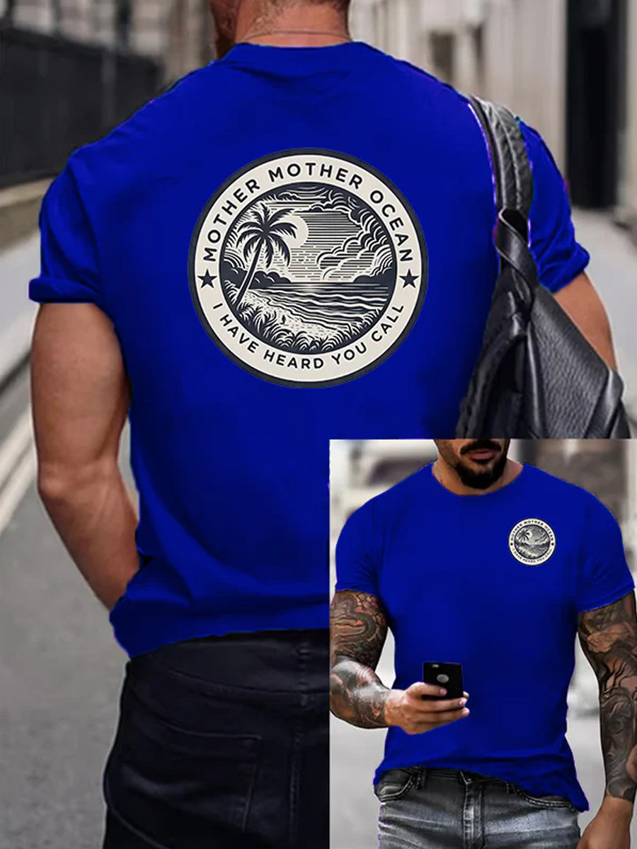 Men's Mother Mother Ocean I Have Heard You Call Print Casual Tee