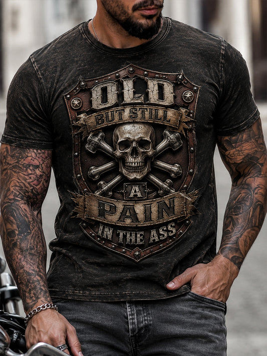 Men's Old Fuckers Club Printed Casual T-shirt