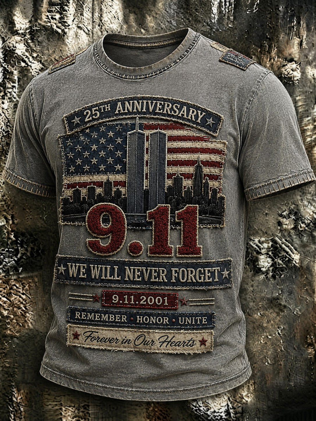 Men's 9.11 Never Forget  Printed T-shirt