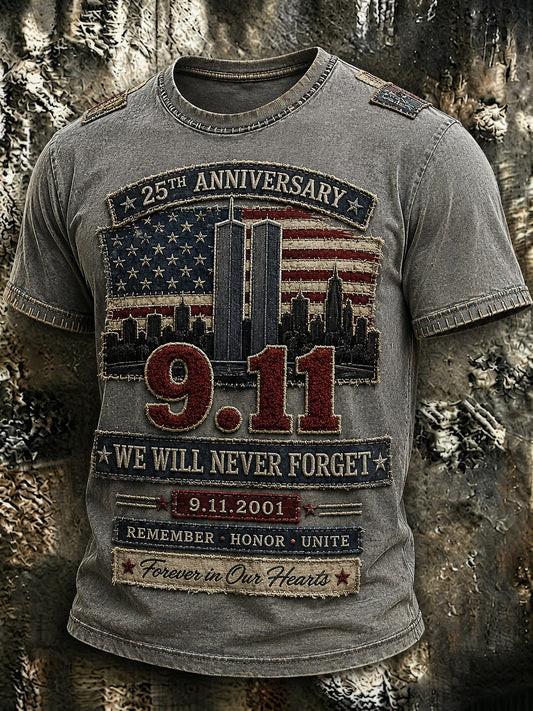 Men's 9.11 Never Forget  Printed T-shirt