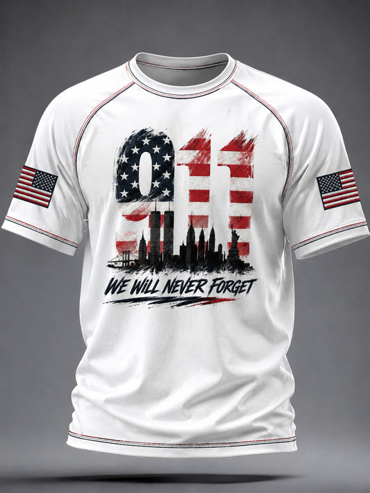 Men's America Printed Casual short sleeves t-shirt