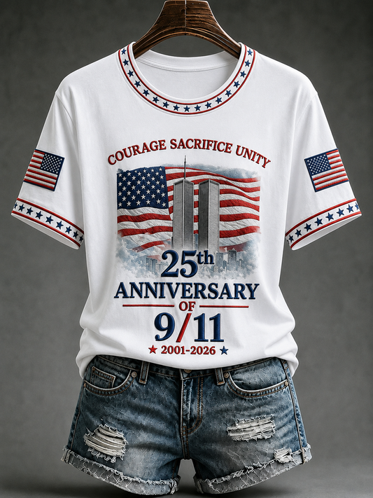 Women's America's 9/11 Patriot Day Short-sleeved T-shirt