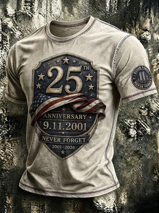 Men's 9.11 Never Forget Printed T-shirt