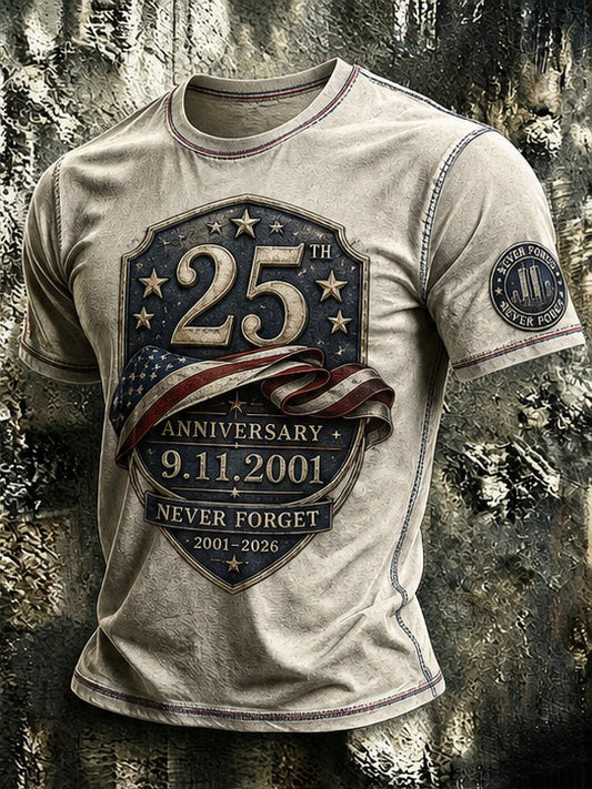 Men's 9.11 Never Forget Printed T-shirt