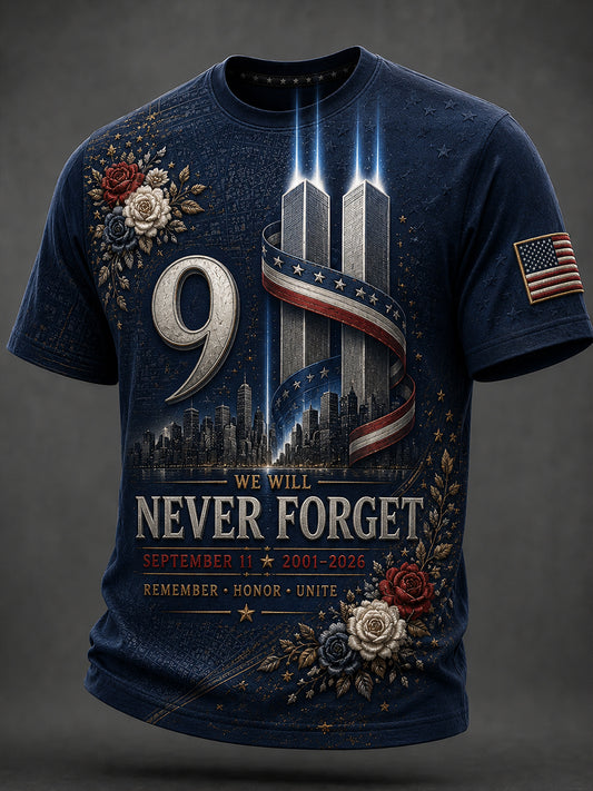 Men's American Patriotic Short Sleeves T-Shirt