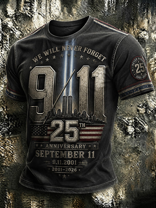 Men's 9.11 Never Forget Printed T-shirt