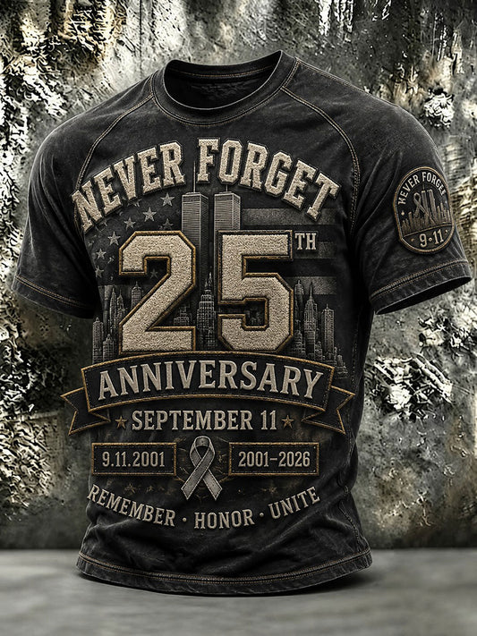 Men's 9.11 Never Forget Printed T-shirt