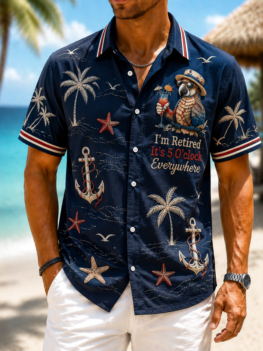 Gentleman Jimmy Buffett Day Nautical-Style Vacation Shirt
