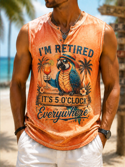 Men's Casual Vacation Parrot Vest