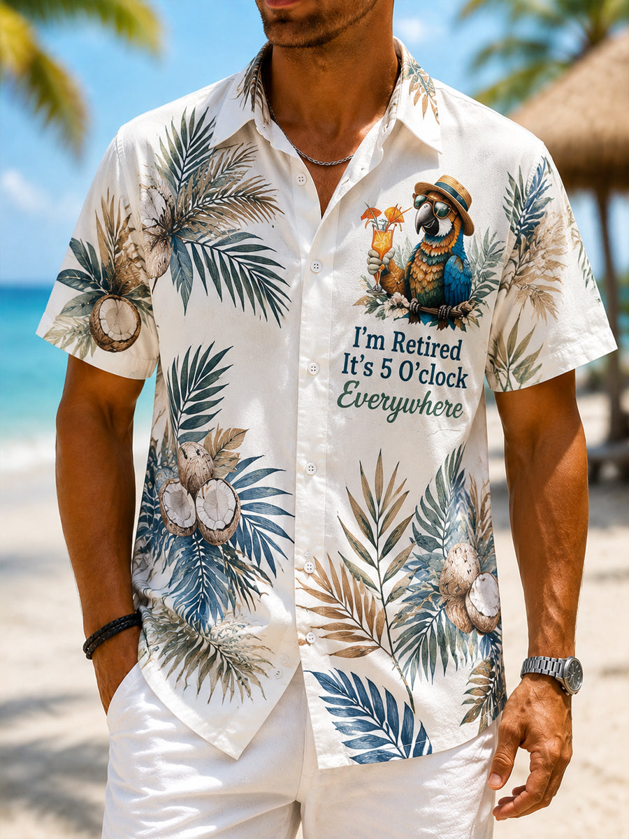 Jimmy Buffett Day Men's Casual Vacation Shirt