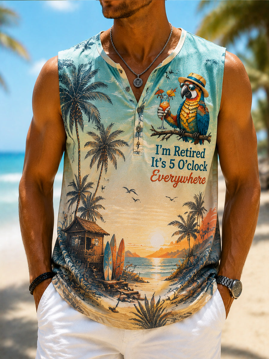 Men's “Jimmy Buffett Day” Casual Vacation Tank Top