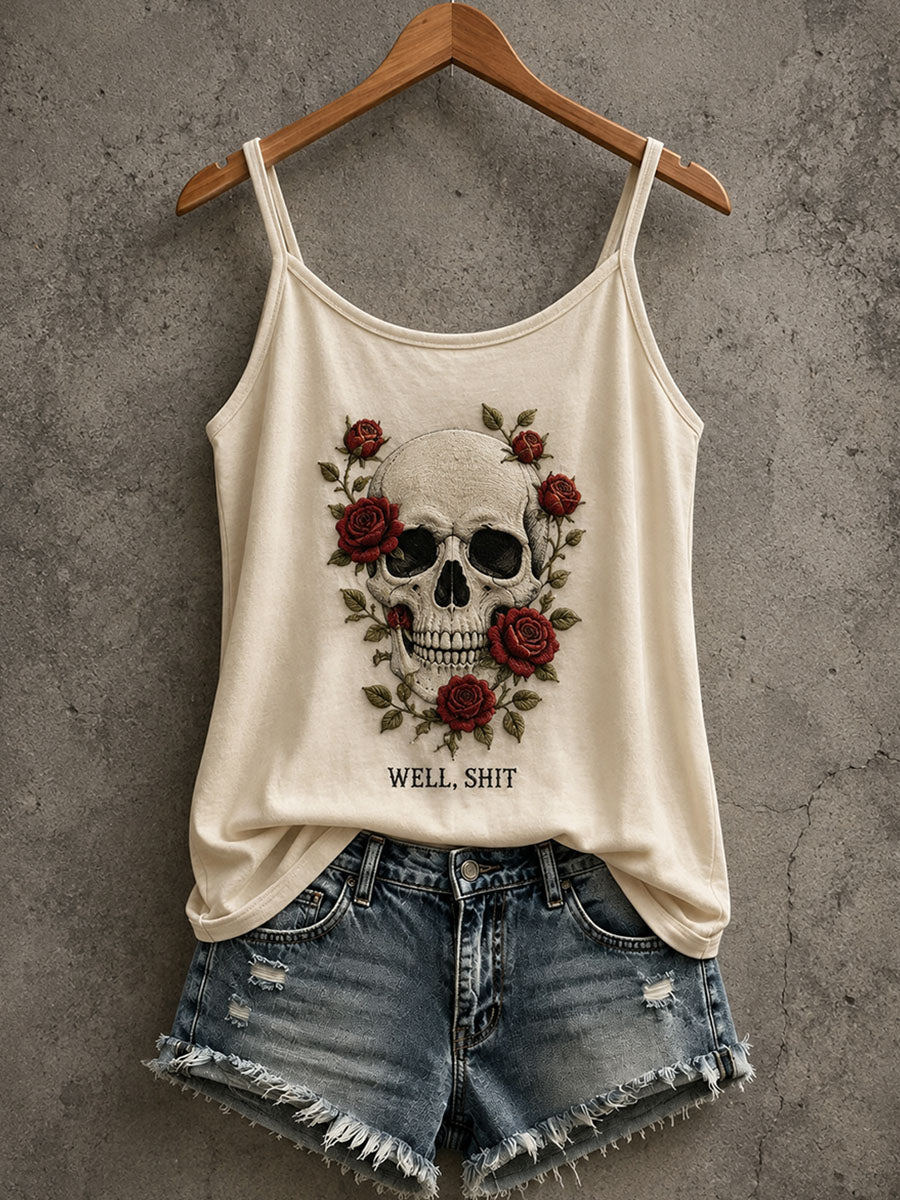 Women's Gothic Skull Tank Top