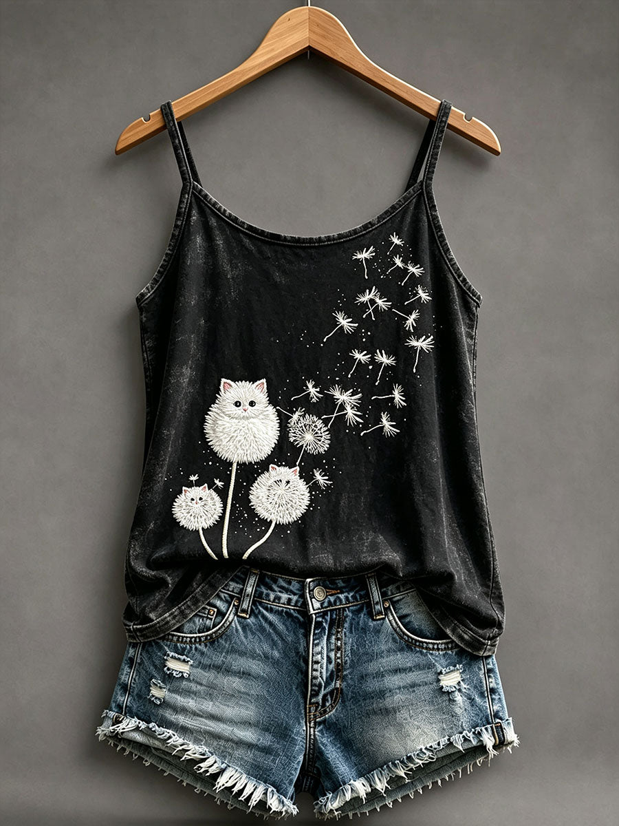 Women’s cat dandelion vests