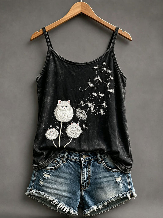 Women’s cat dandelion vests