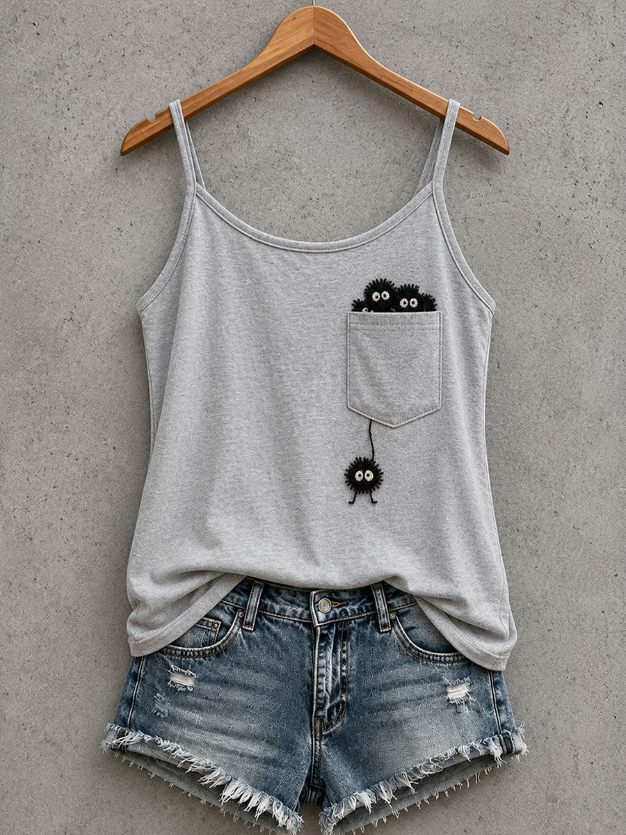 Women's Plush Soot Sprites Tank Top