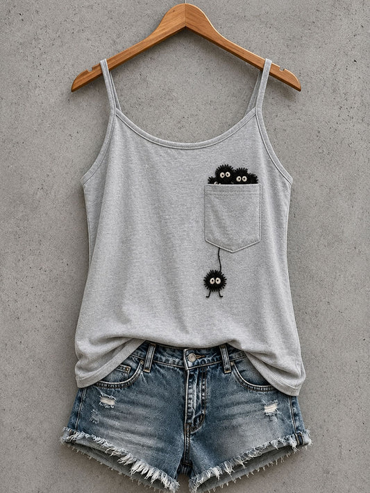 Women's Plush Soot Sprites Tank Top