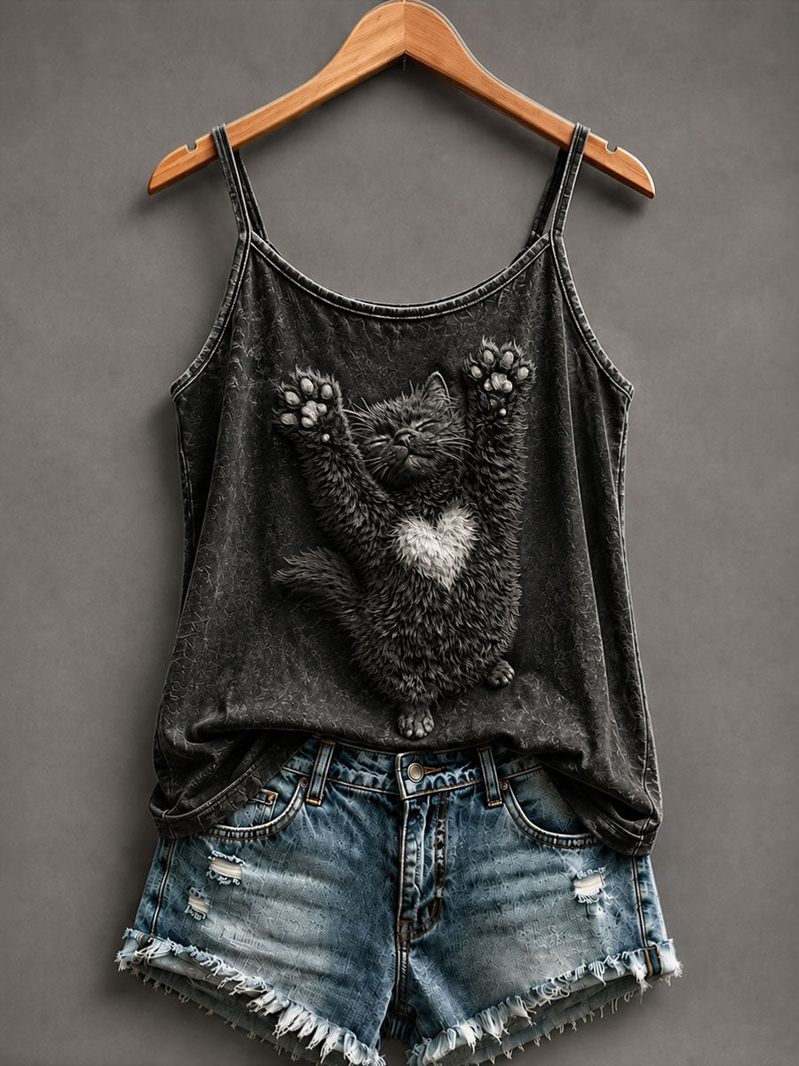 Women's Gothic Style Cat Vests