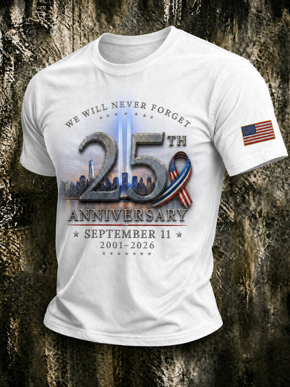 Men's 9.11 Never Forget Printed T-shirt