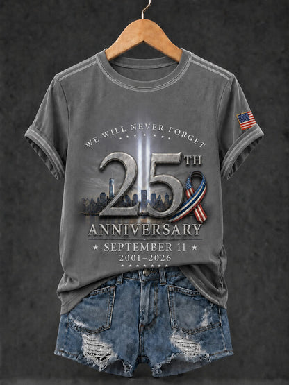 Women's 9.11 Never Forget Printed T-shirt