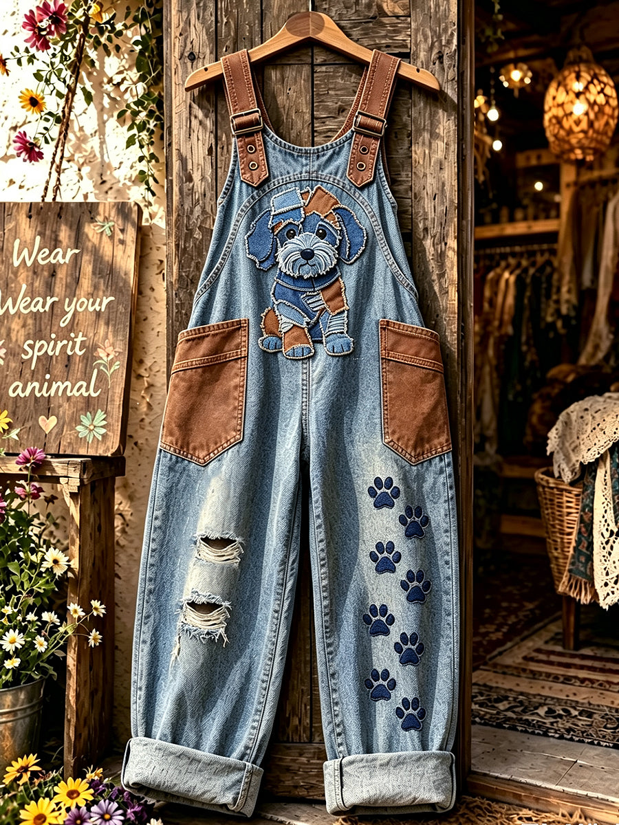 Women's Animal Art Printed overalls