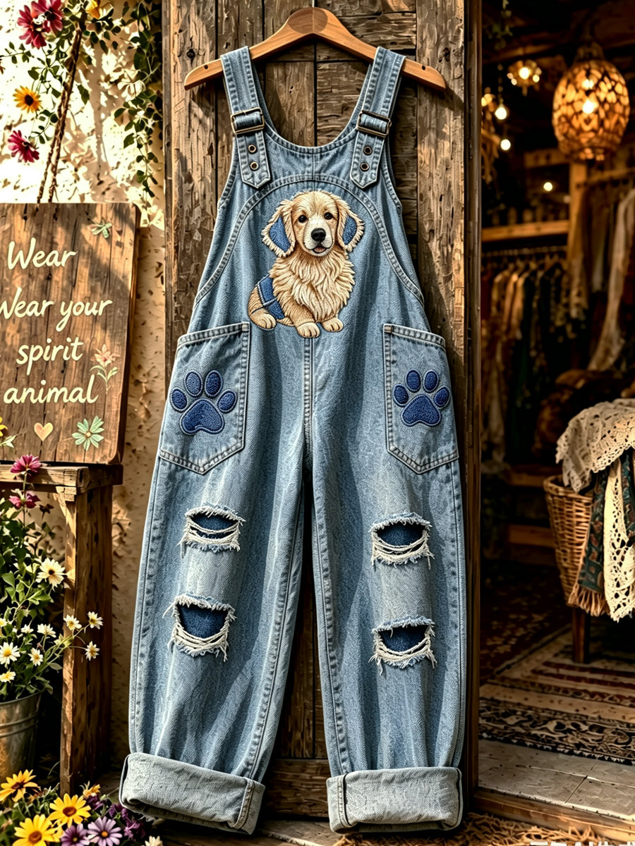Women's Animal Art Printed overalls