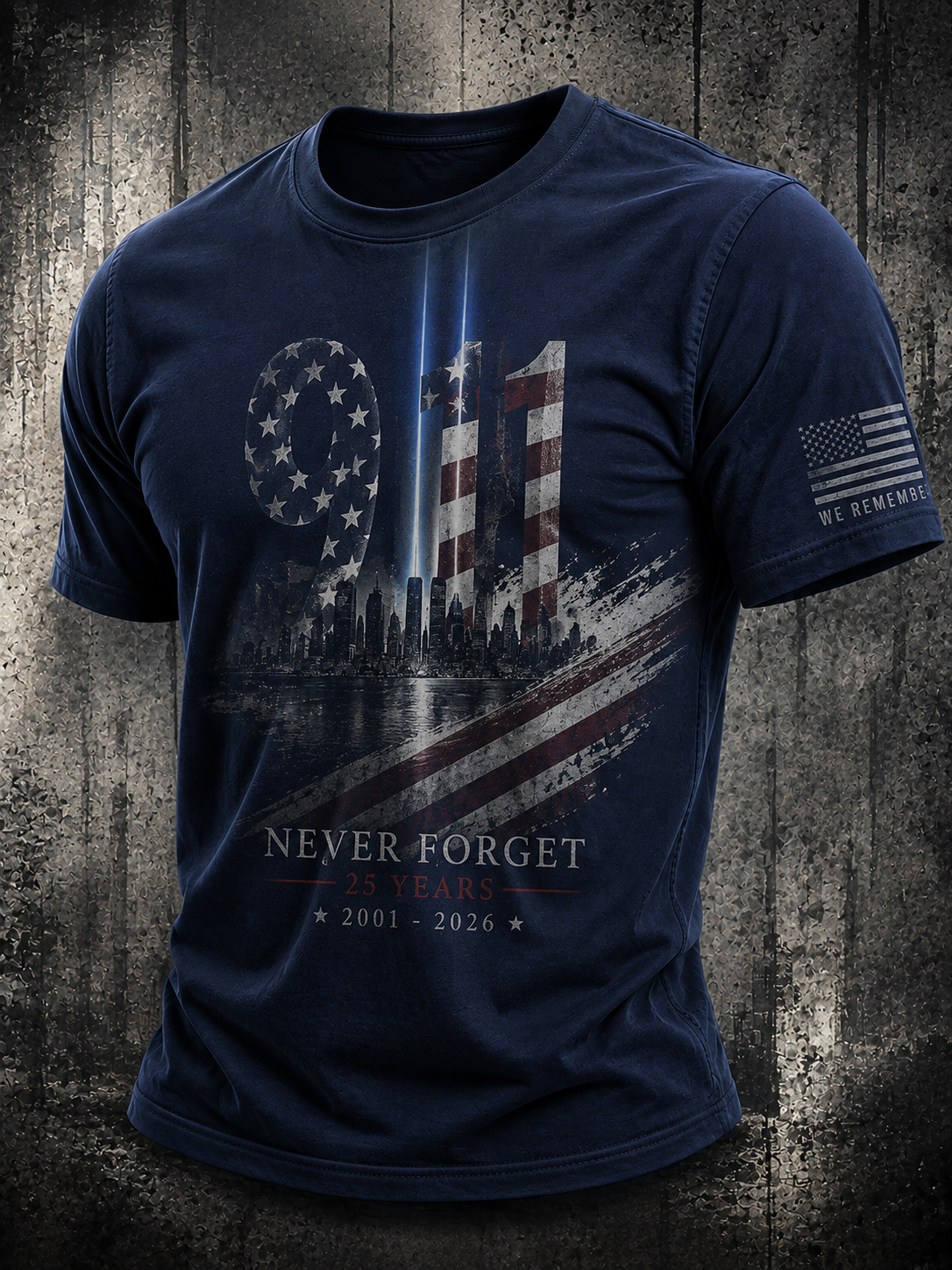 Men's 9.11 Never Forget Printed T-shirt