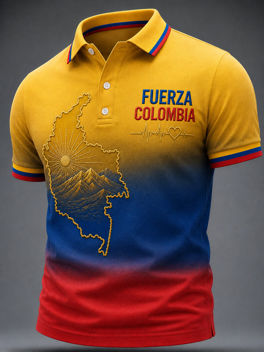 Men's FUERZA COLOMBIA Print Casual Top