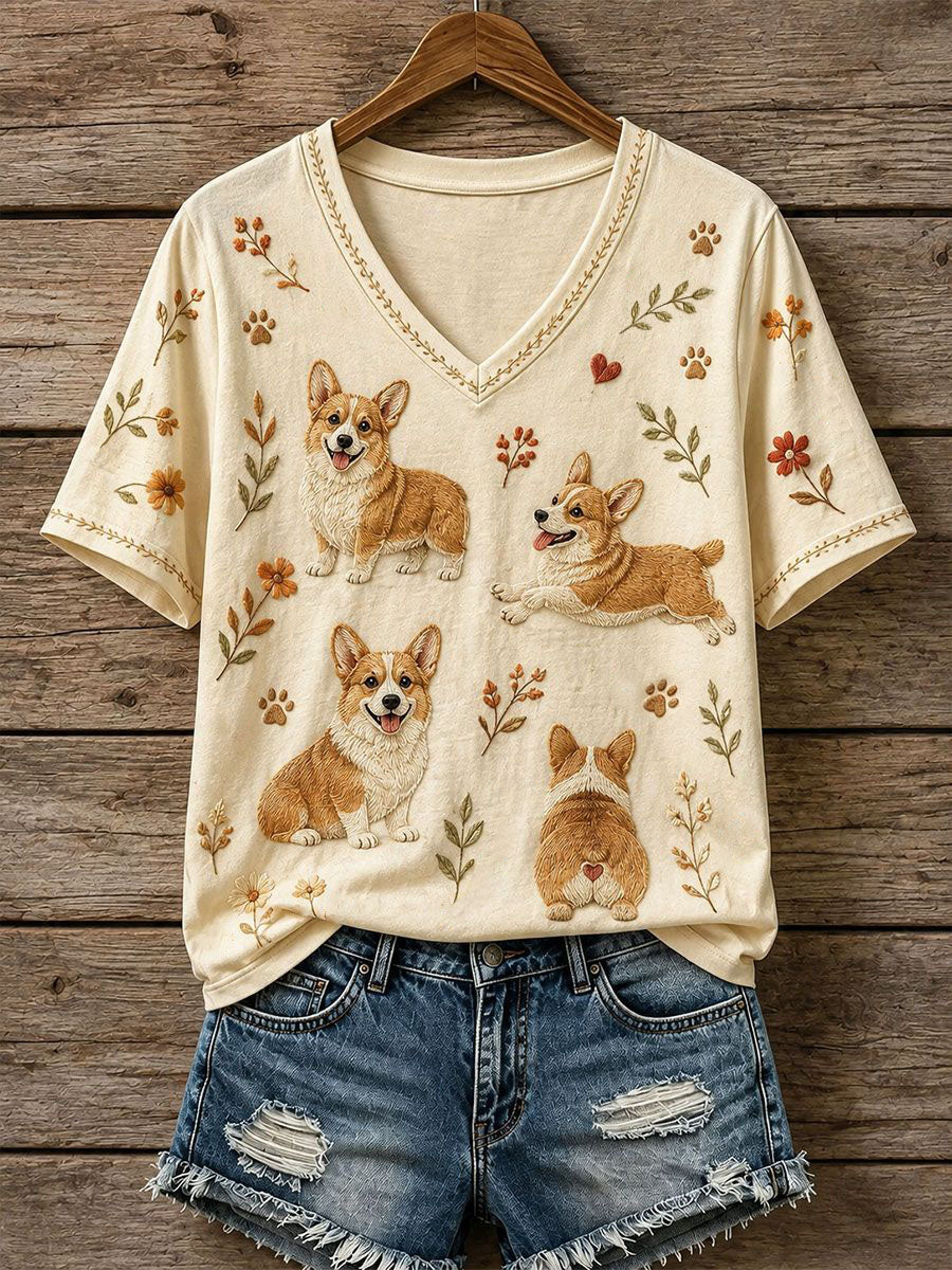 Women's Lovely Corgi T-Shirt