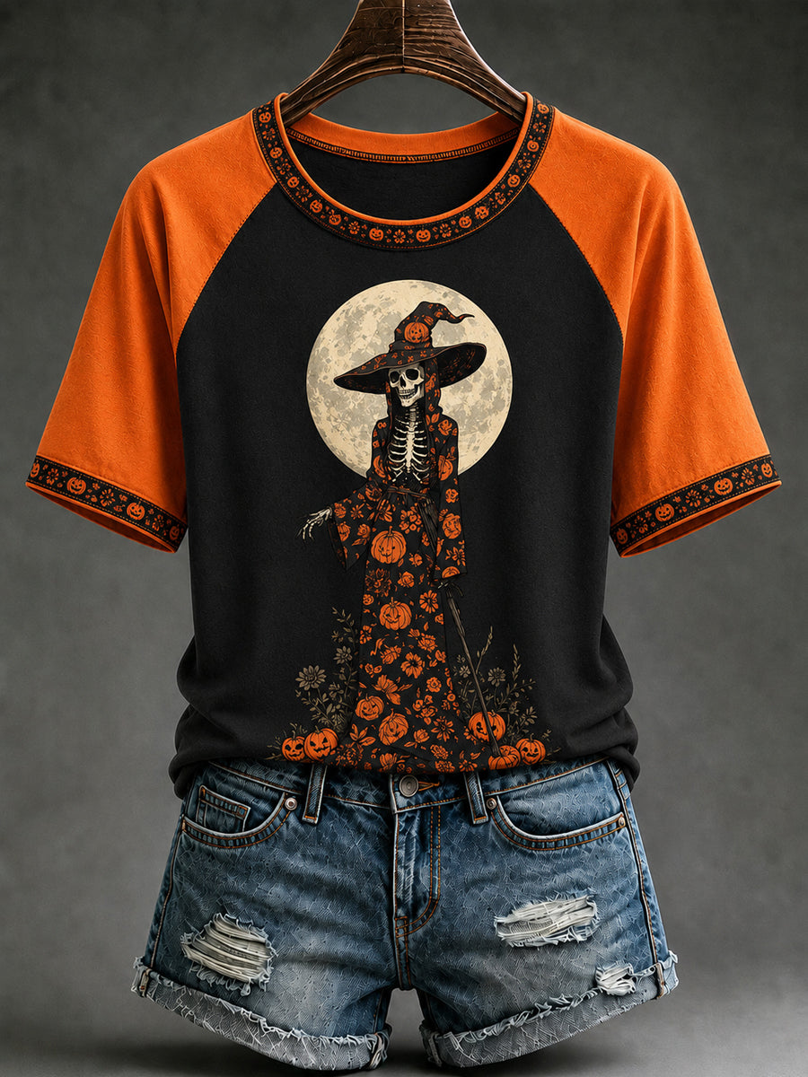 Women's Halloween Salem Witch Short Sleeve T-shirt