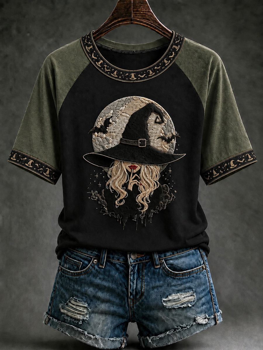 Women's Halloween Salem Witch Short Sleeve T-shirt