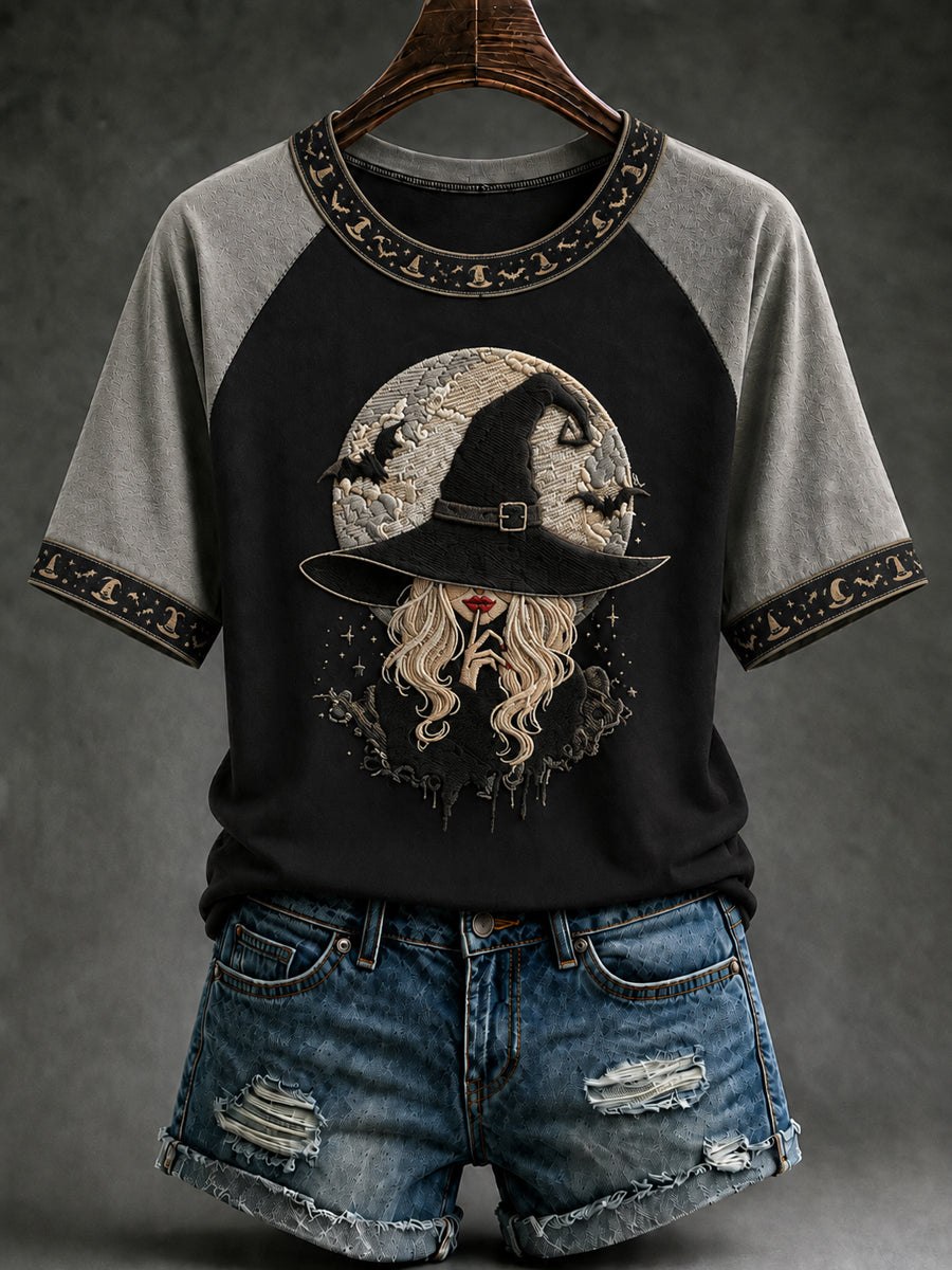 Women's Halloween Salem Witch Short Sleeve T-shirt