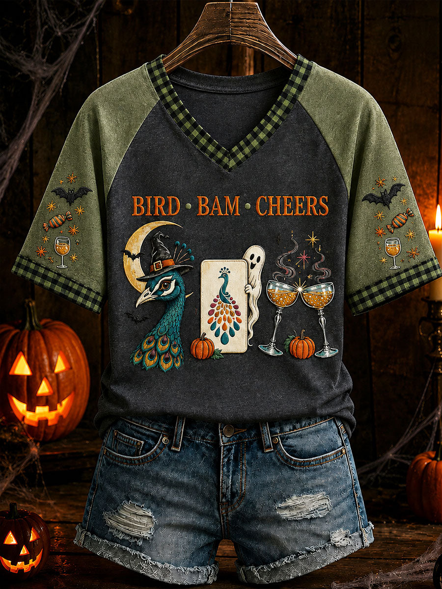 Women's Halloween Mahjong Fun Casual T-Shirt