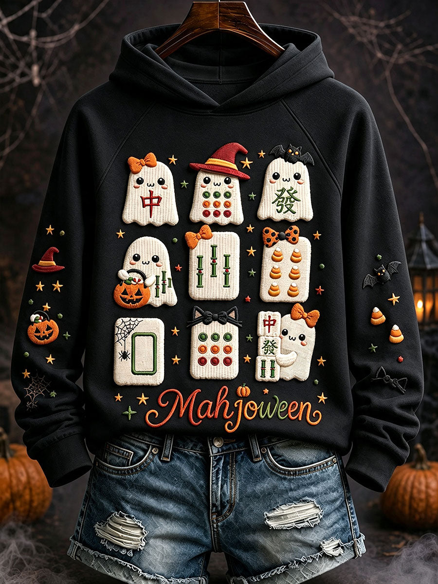 Women's Halloween Mahjong Hoodies