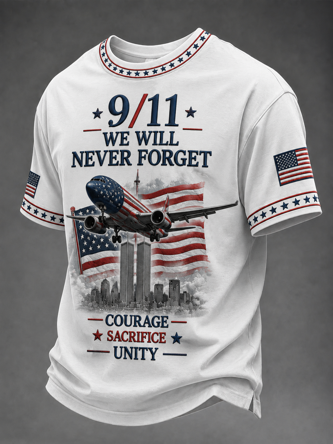 Men's American Patriot Day Short Sleeves T-shirt