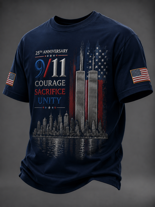 Men's American Patriot Day Short Sleeves T-shirt