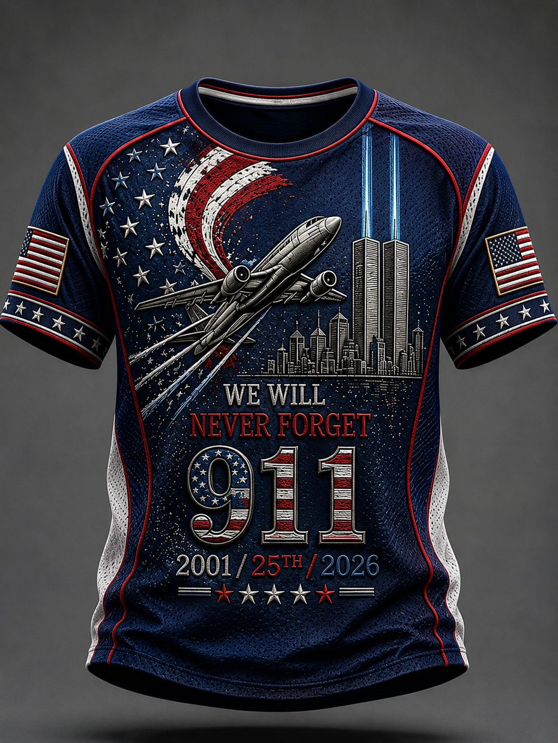 Men's We Will Never Forget 9 11 September 11 T-shirt