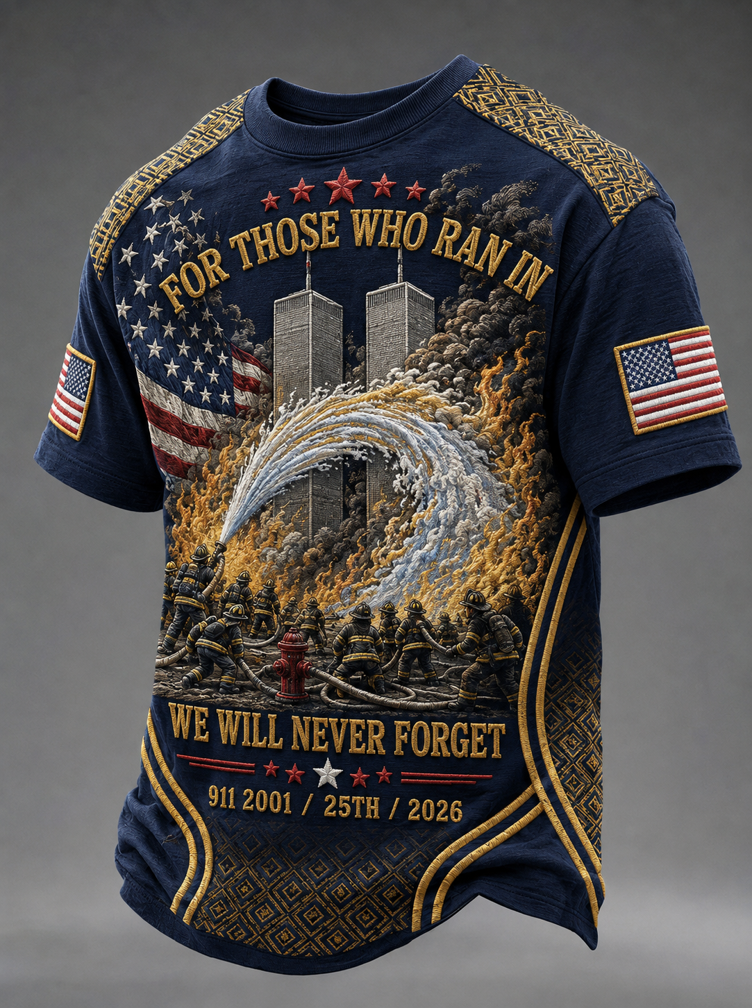 Men's We Will Never Forget 9 11 September 11 t-shirt