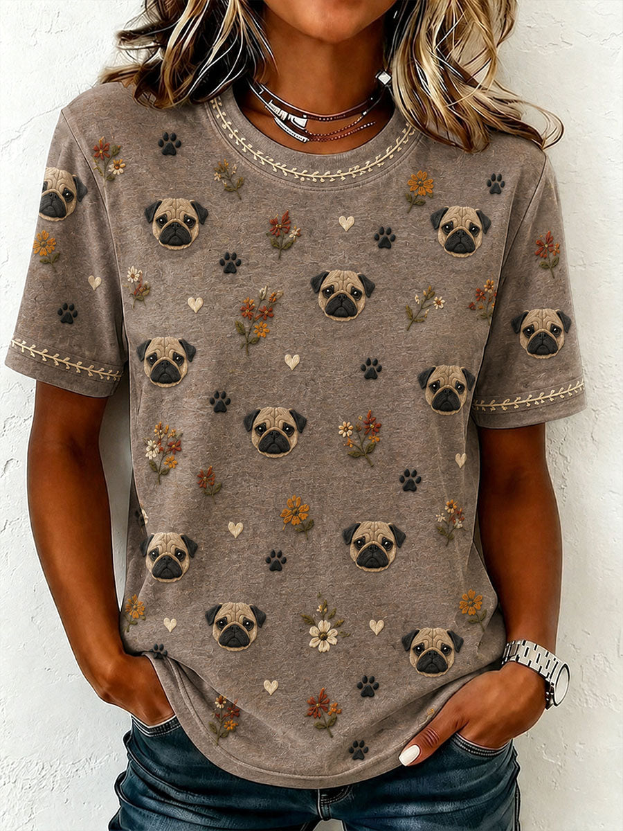 Women's Lovely Pug T-Shirt