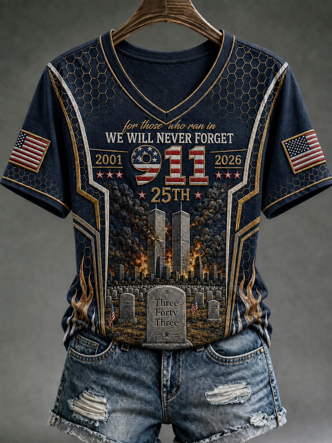 Women's We Will Never Forget 9 11 September 11 T-shirt