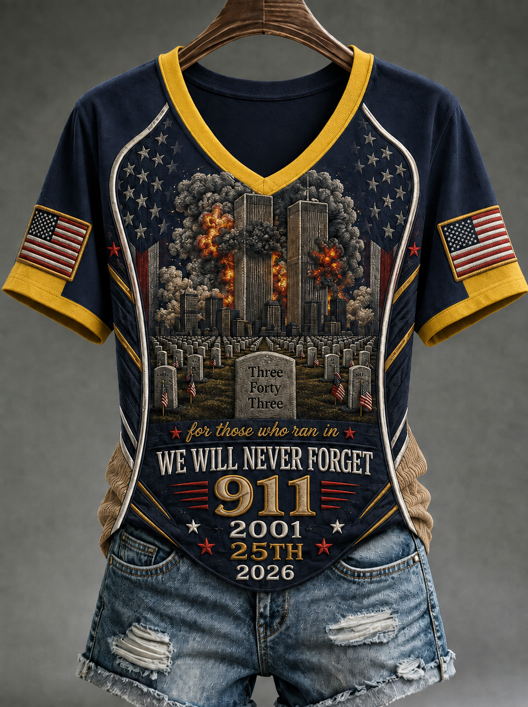 Women's We Will Never Forget 9 11 September 11 T-shirt