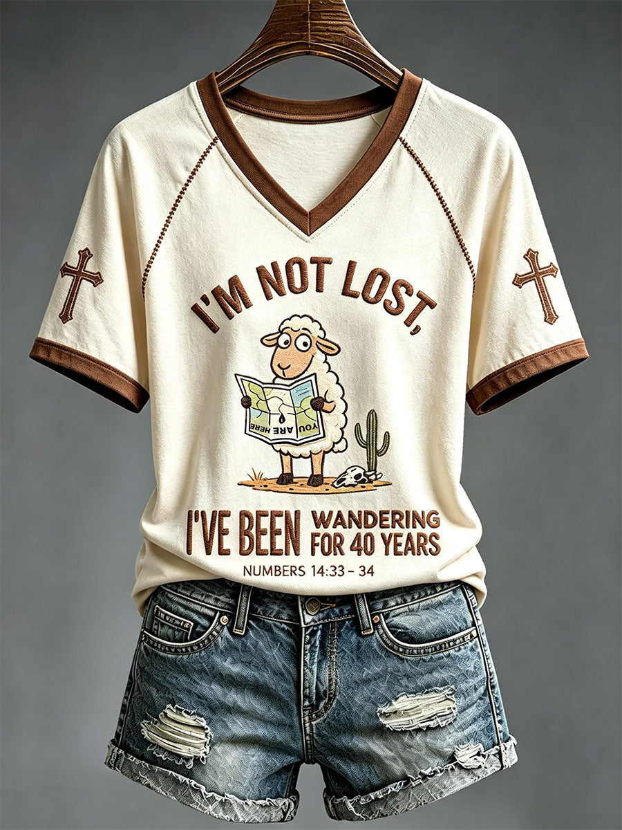 Women's I'm Not Lost I've Been Wandering For 40 Years T-shirt