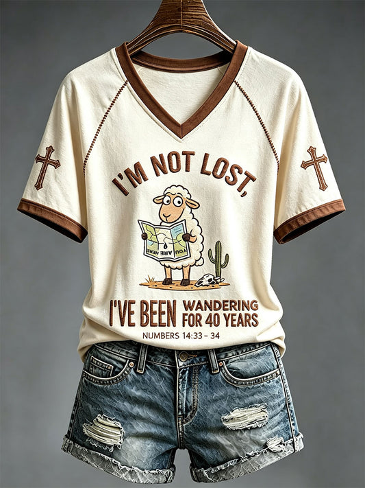 Women's I'm Not Lost I've Been Wandering For 40 Years T-shirt