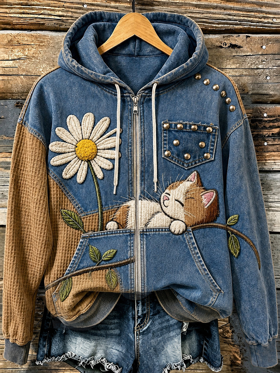 Women's Fun Animals Zip-Up Hoodie