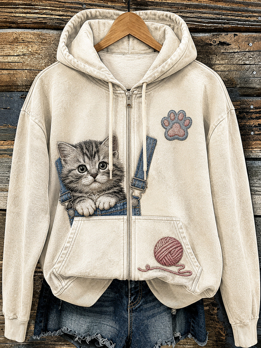 Women's Fun Animals Zip-Up Hoodie