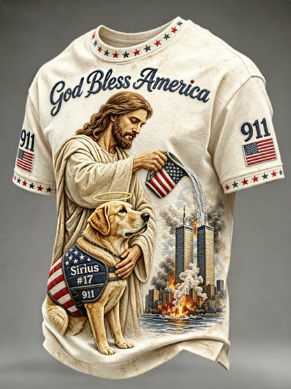 Men's God Bless America 911 t-shirt