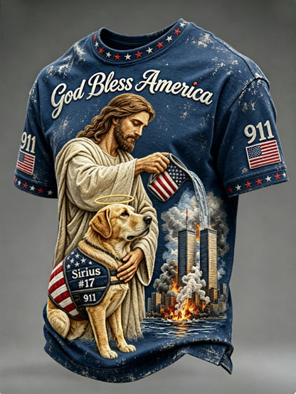 Men's God Bless America 911 t-shirt