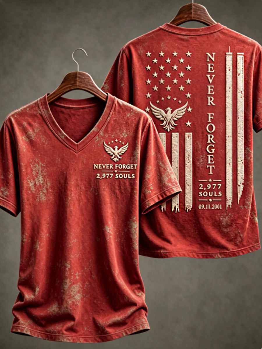 Women's NEVER FORGET 2,977 SOULS 2,977 SOULS 09.11.2001 T-shirt