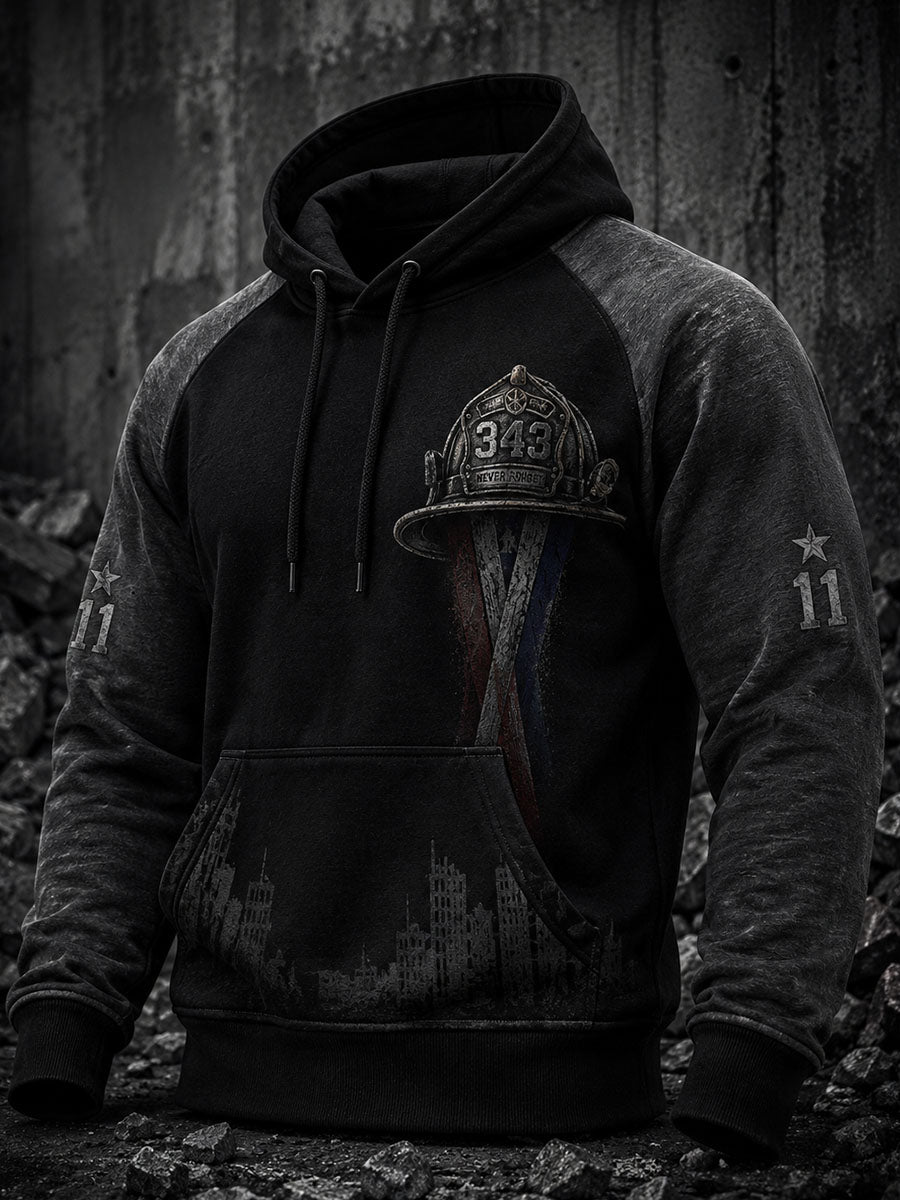 Men's Oversized Drop-Shoulder Hoodie With Pockets