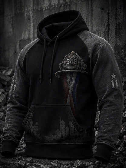 Men's Oversized Drop-Shoulder Hoodie With Pockets